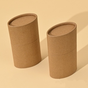 Emballage de tube en papier elliptique à impression personnalisée Emballage de tube en papier cylindrique en carton pour affiche de café de thé aux épices - Product Image 4