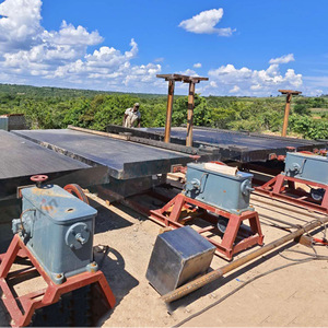 Mesa vibratoria de acero de canal tamaño 6S con separador por gravedad y motor de 380V para separación de minerales - Product Image 1
