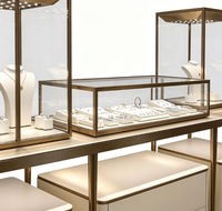 Vitrine de présentation de bijoux en verre Elegance Jewelry, mobilier professionnel pour magasin de bijoux, fabricant professionnel