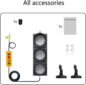 100mm 4 pouces AC85 265V feu de signalisation étanche avec télécommande aucune batterie nécessaire approvisionnement direct certifié FCC de l'usine américaine - Product Image 3