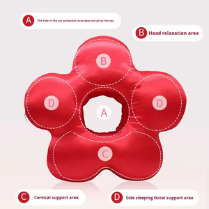 Cuscino a Forma di Fiore per Dormire sul Fianco con Foro per l'Orecchio, Cuscino Protettivo per Alleviare <span class=keywords><strong>Dolore</strong></span>, Infiammazione e Lesioni da Pressione all'Orecchio - Product Image 3