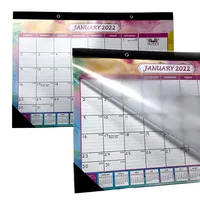 卸売2022卓上カレンダー毎月デスクパッド12 × 17インチ穿孔ティアオフ壁カレンダー