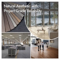 Plancher en vinyle de chêne naturel pour villa de luxe, plancher SPC, plancher en PVC imperméable pour projets d'aménagement intérieur