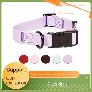 Collier <span class=keywords><strong>pour</strong></span> animaux de compagnie réglable, couleur unie, rechargeable, respirant, anti-reins, cordon <span class=keywords><strong>pour</strong></span> chiens, accessoire transfrontalier en plastique - Product Image 2