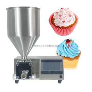 100D/200D حاقن الكريمة الأوتوماتيكي آلة تعبئة الكعك المورق والزبدة مع إمكانية الاختيار من خلاط وتسخين