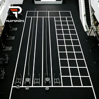 Gazon artificiel personnalisé pour l'entraînement fonctionnel avec traîneau, fabriqué par Pilot Sports OEM, en PE, motifs personnalisés