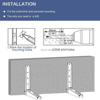Support mural pliable en métal pour climatiseur, alimenté au gaz, manuel, le plus vendu, pour usage domestique
