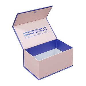 Custom Logo Color <b>Square</b> Blue Magnetic Jewellery Gift Box Corrugated Board UV Coating Matt Lamination-Luxury Packaging for - Product Image 5
