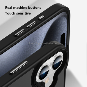 Custodie per telefono bianche antiurto con pulsante in metallo Yanchentian per <span class=keywords><strong>Apple</strong></span> Iphone 14 15 16 Pro Max <span class=keywords><strong>Cover</strong></span> per telefono - Product Image 2