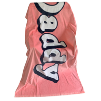 Serviettes de bain, de plage, de spa et de yoga 100 % coton, impression réactive personnalisée avec logo, sublimation couleur intégrale