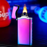 Briquet électrique à arc métallique haute puissance à flamme puissante, nouveau, prix d'usine, avec affichage du niveau de batterie, rechargeable par USB, briquet plasma