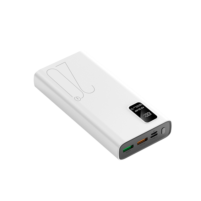 Factory Wholesale Slim 22.5W PD Bidirectional Fast Charge Digital Percentage Screen Multi Output Portable 20000mAh Power Bank