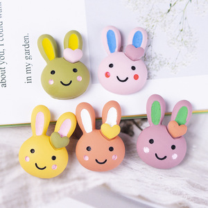จี้เรซิ่นรูปกระต่าย อุปกรณ์ตกแต่งการ์ตูนกระต่าย สำหรับทำเคสมือถือ DIY - Product Image 2