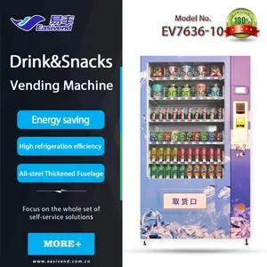 Combo de aperitivo y bebida fría máquina expendedora con 60 selecciones