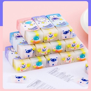 Gomme à effacer carrée en PVC personnalisée en forme de sandwich aux fruits pour étudiants, examens, croquis, papeterie, cadeau, plusieurs séries au choix - Product Image 6