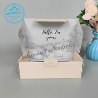 Boîtes en carton ondulé de luxe pour cadeaux, impression de logo personnalisée, matériaux recyclés écologiques, boîte portable réutilisable