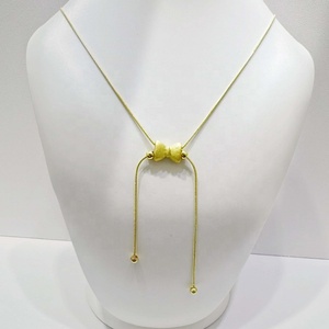Collier long ajustable en argent sterling 925, prix d'usine, tendance, unique, papillon, perle, coquillage, chaînes fines pour femme. - Product Image 1