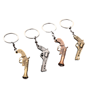 Serie di Accessori <span class=keywords><strong>Battle</strong></span> <span class=keywords><strong>Royale</strong></span>: Modellino in Metallo di Pistola Piccola Peace, Raffinato Portachiavi Pendente - Product Image 1