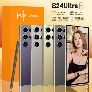 Trung Quốc 4g 5G <span class=keywords><strong>Android</strong></span> điện thoại di động cho sumsug 7.3 inch mở khóa màn hình lớn điện thoại di động cấu hình cao S24 siêu điện thoại thông minh - Product Image 4