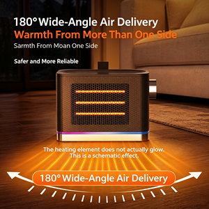 Portable Electric Space <b>Heater</b> <b>Small</b> <b>Room</b> <b>Heater</b> with 2 Heat Settings for Home and Office - Product Image 2