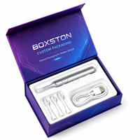 Boîte d'emballage en carton personnalisée de luxe pour brosse à dents électrique, imperméable, avec doublure en éponge, fermeture magnétique, boîte cadeau rigide