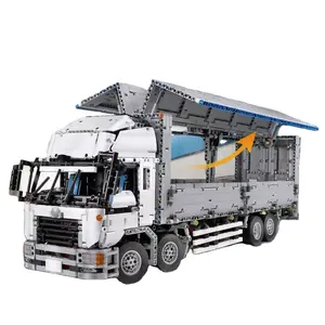 模具王13139技术阿拉卡瓦拖翼车身集装箱卡车儿童玩具礼品塔特拉模型积木MOC-1389砖