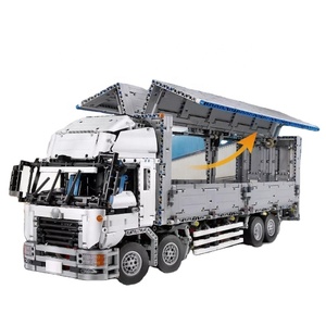 MOULD <span class=keywords><strong>KING</strong></span> 13139 technique ARAKAWAS camion-conteneur à aile de remorquage jouets pour enfants cadeaux Tatra modèle blocs de construction MOC-1389 briques - Product Image 1