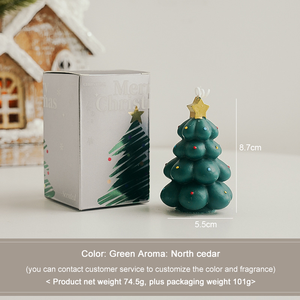 Molly Glory <b>Christmas</b> Decoration Ornaments Gift Paraffin Soy Wax <b>Scented</b> <b>Candle</b> Holiday Celebration - Product Image 6