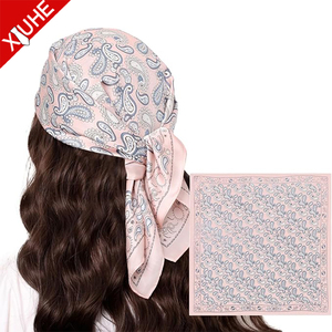 Foulard di Lusso Personalizzato in Seta Satinata con Stampa Paisley <span class=keywords><strong>per</strong></span> Donne, Sciarpa Quadrata Grande Vintage 100% Seta, <span class=keywords><strong>Bandana</strong></span> Versatile <span class=keywords><strong>per</strong></span> <span class=keywords><strong>Capelli</strong></span> - Product Image 5