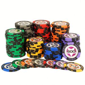 Jetons de poker en argile avec logo, faits à la main, pour fêtes, emballage et design personnalisés, 40*3.3cm, pour usage universel - Product Image 3