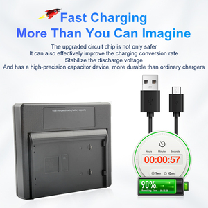 Двойной ЖК-дисплей USB-Type-C никель-МЧ зарядное устройство Электрический BN-V11U BN-V12U BN-V14U BNV-V18U зарядное устройство для модели JVC BN-V11U - Product Image 3