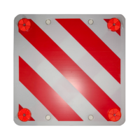 Panneau de signalisation routière réfléchissant haute visibilité pour porte-vélos en plastique 50x50cm, panneau creux imprimé en sérigraphie, signalisation de danger pour la sécurité routière