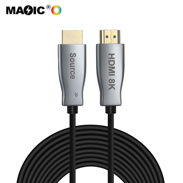 Factory Hotsale 10m to 120m Super Speed Gold Plating AOC Fiber Optic HDMI Cable 8K 60Hz 4K 120Hz