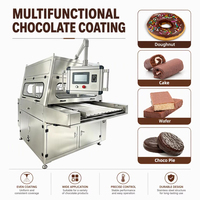 Machine industrielle automatique TUORONG pour le recouvrement/le glaçage/le badigeonnage du chocolat avec tunnel de refroidissement 380V Garantie 1 an