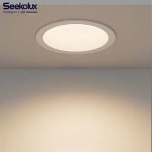Plafonnier encastré moderne en aluminium, dimmable, ultra-plat 3 mm, LED IP44 3000K-5000K COB pour maison, bureau, galerie, magasin - Product Image 1