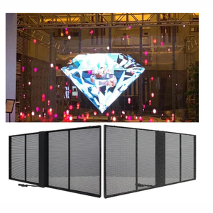 Pantallas LED Transparentes para Publicidad de Alta Luminosidad para Interiores y Semi-Exteriores de 3.9-7.8 mm, Pantalla Transparente para Ventanas de Edificios - Product Image 1