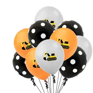 экскаваторы подарки для гостей Suppliers-1 год на день рождения ddecorations строительная машина экскаватор набор воздушных шариков с алюминиевой фольги конфетти воздушные шары boytheme вечеринки по случаю Дня Рождения