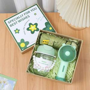 2025 vente en gros personnalisé fête des mères cadeau d'affaires ensemble créatif femmes cadeau ensemble mariage invité cadeau ensemble avec ventilateurs serviette parapluie - Product Image 6