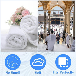 Trung Quốc Nhà Máy Bán Hàng Nóng Chất Lượng Cao Bán Buôn Giá Rẻ <span class=keywords><strong>Ihram</strong></span> Hajj Khăn Hajj Khăn Set - Product Image 5
