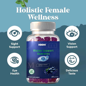 Bổ sung mắt <span class=keywords><strong>Lutein</strong></span> <span class=keywords><strong>Zeaxanthin</strong></span> với Astaxanthin Veg DHA Vitamin C OEM ODM mắt Gummies cho tầm nhìn hỗ trợ & sức khỏe mắt - Product Image 2