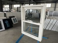 Ventanas de doble colgado Upvc, vidrio templado energéticamente eficiente y a prueba de sonido para ventana de doble colgado en el hogar