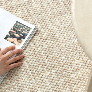 Tapis en laine de Nouvelle-Zélande rectangulaire, résistant aux taches, épaissi, pour salon, chambre, bureau, rayé, couleur unie, tapis de zone lavable en machine - Product Image 1