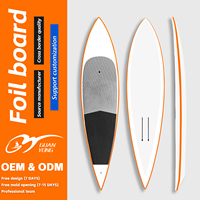 Planche de foil en carbone Downwind 110L 130L, planche de paddle SUP, hydrofoil pour sports nautiques, planche de wingfoil Downwind