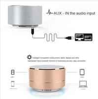 Étanche Mini A10 Métal Portable Sans Fil pour Haut-Parleur Bluetooth avec Haut-Parleur de Musique LED avec Communication WiFi