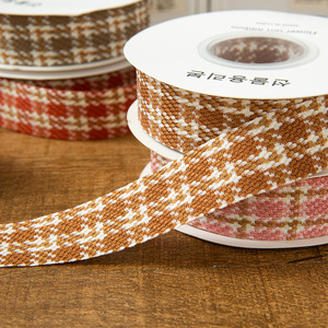 2.5cm iki tonlu balıksırtı Polyester şerit Vintage stil el yapımı DIY yay saç aksesuarı ayakkabı çiçek hediye kutusu şapka giysi kullanımı - Product Image 3