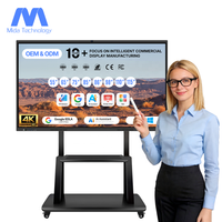 MIDA EDLA AI İnteraktif Düz Panel 4K LCD Dokunmatik Ekran 48MP AI Kameralı İnteraktif Akıllı Tahtalar Okullar, Eğitim ve Konferanslar için