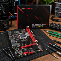 Carte mère PCWINMAX H61 MATX neuve, LGA1155 DDR3 16 Go PCIe 2.0, OEM, vente en gros, stock disponible pour PC de bureau, commande en gros