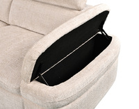 Canapé-lit convertible deux places au design européen, durable, avec accoudoirs et rangement, écologique et peu encombrant pour salon - Vente en gros