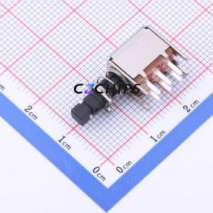 PS-22F531 Pushbutton Switch Through hole Component (THT) Switch 2P2T 100000 9.5mm 24.9mm - Product Image 1