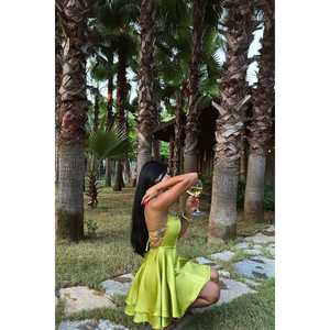 Green Anabel Satin <b>Dress</b> <b>for</b> <b>Women</b> Custom Floor-Length Elegant Trendy Satin <b>for</b> Daytime Office Wear XS-XL <b>for</b> <b>Spring</b> Autumn - Product Image 6